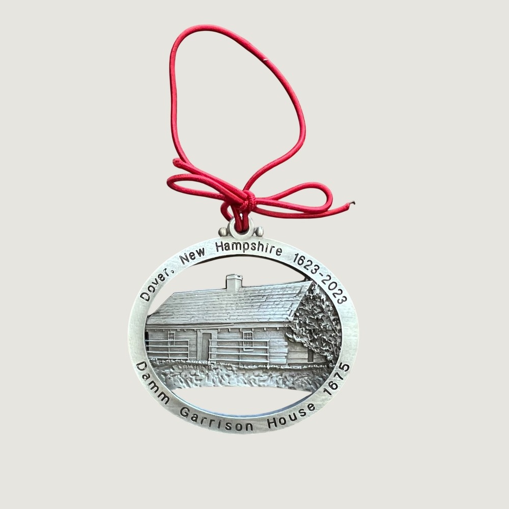 New Hampshire Pewter Copyright Dover NH Damm Garrison Ornament 1623-2023